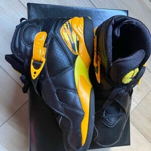 Jordan Retro Sneakers in Black and Yellow